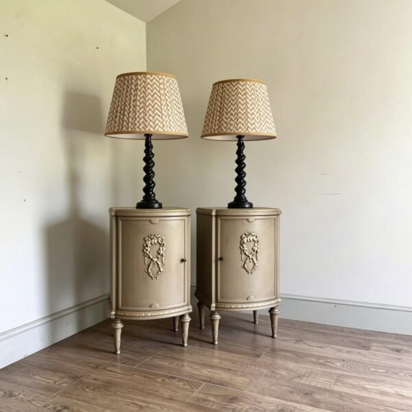 Pair of antique bedsides cabinets