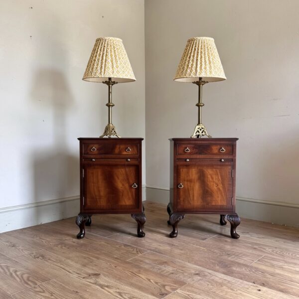 Pair of mahogany bedside cabinets