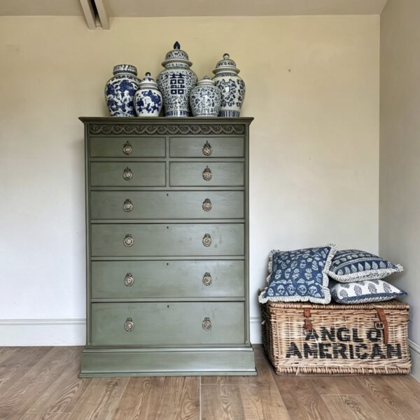 Large antique chest of drawers