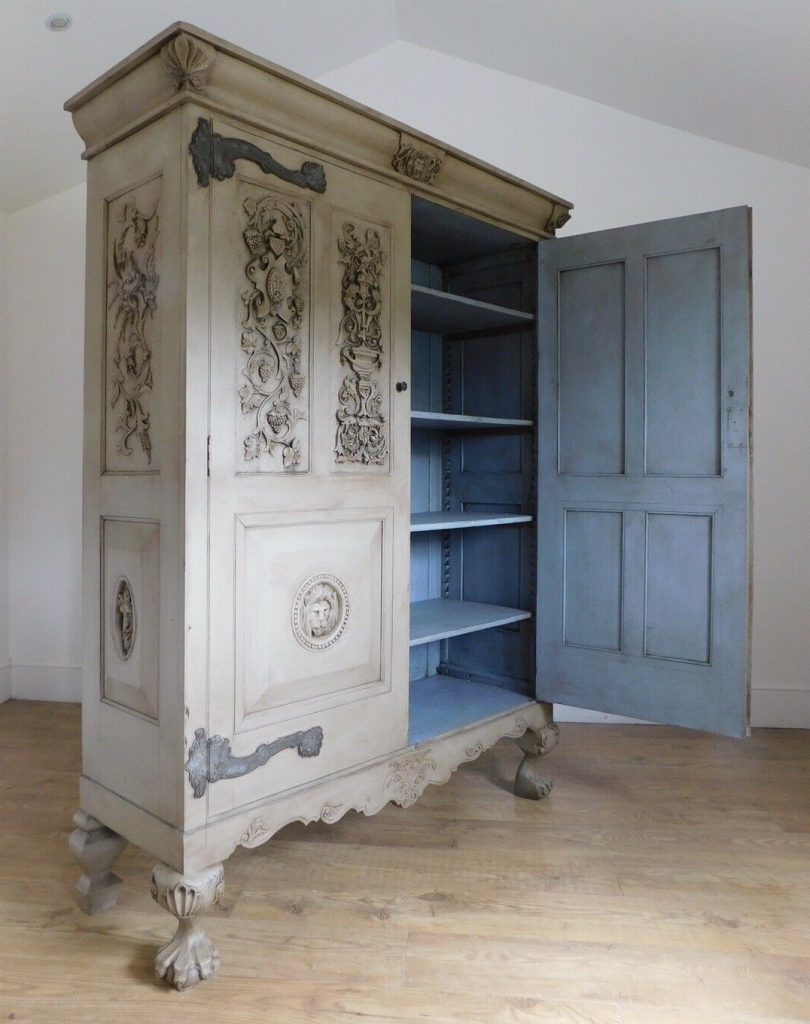 Antique hand carved cupboard