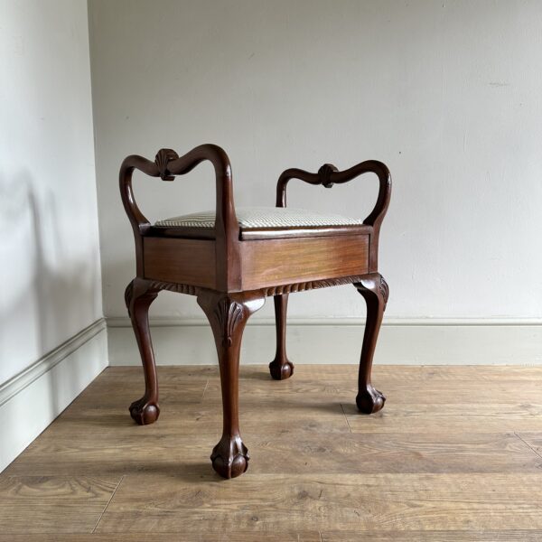 Antique piano stool