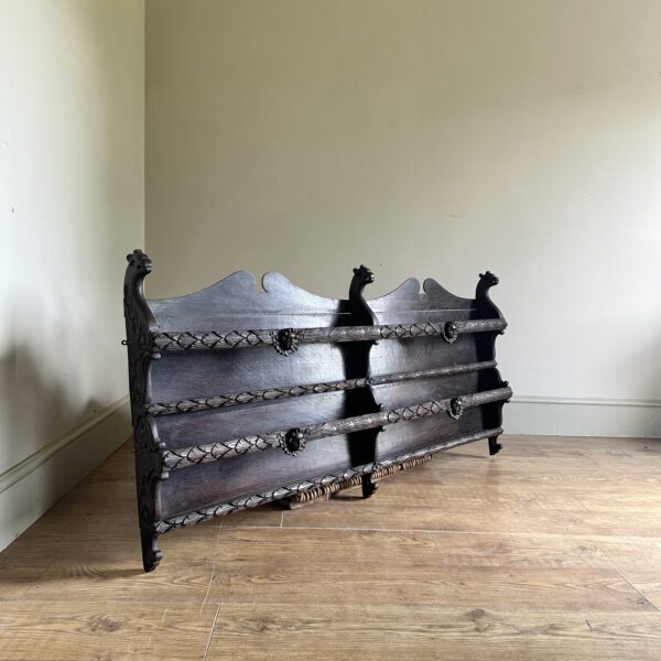 Antique dragon plate rack